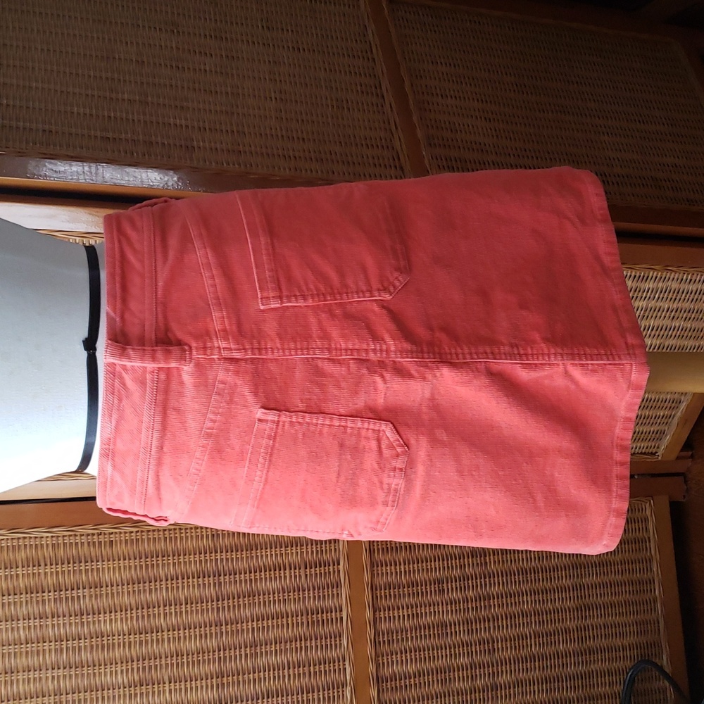 Boden Orange/Salmon Corduroy Skirt Size 12 - Picture 3 of 10